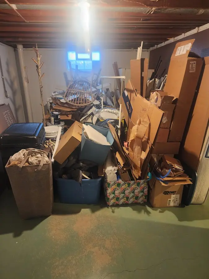 Roll-off dumpster container at job site for 40 Yard Dumpster Rental in Southern Pines